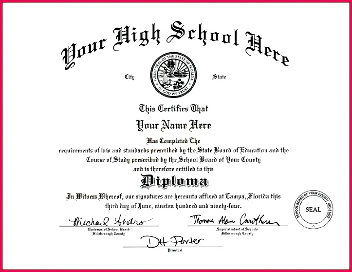 free high school diploma templates template 1 resume examples word