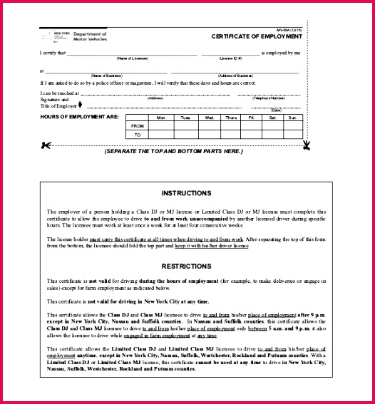 free employment certificate template work perfect attendance word
