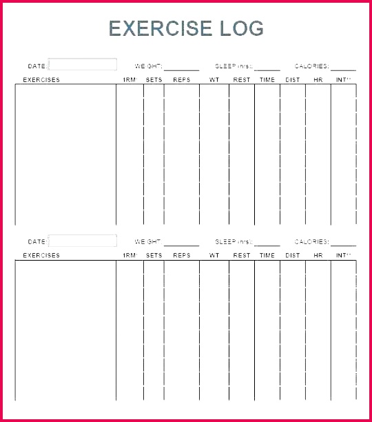 training diary template personal trainer t certificate excel workout routine sheets weight lifting log loss program templates tr