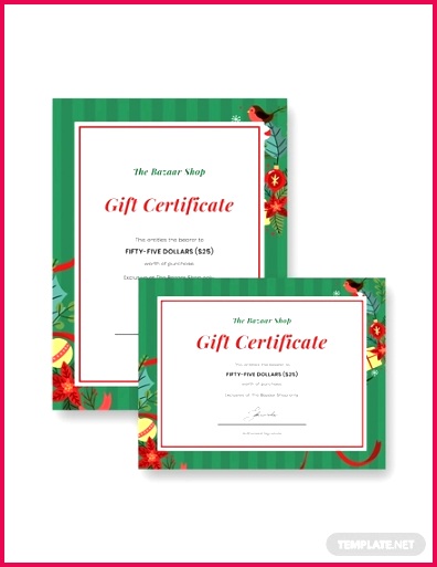 28 Holiday Gift Certificate Templates PSD Word AI 396513 creative holiday t