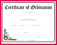 printable certificate of ordination deacon