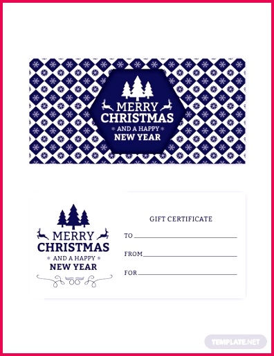 modern holiday t certificate