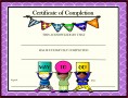 3 Preschool Certificate Of Completion Templates