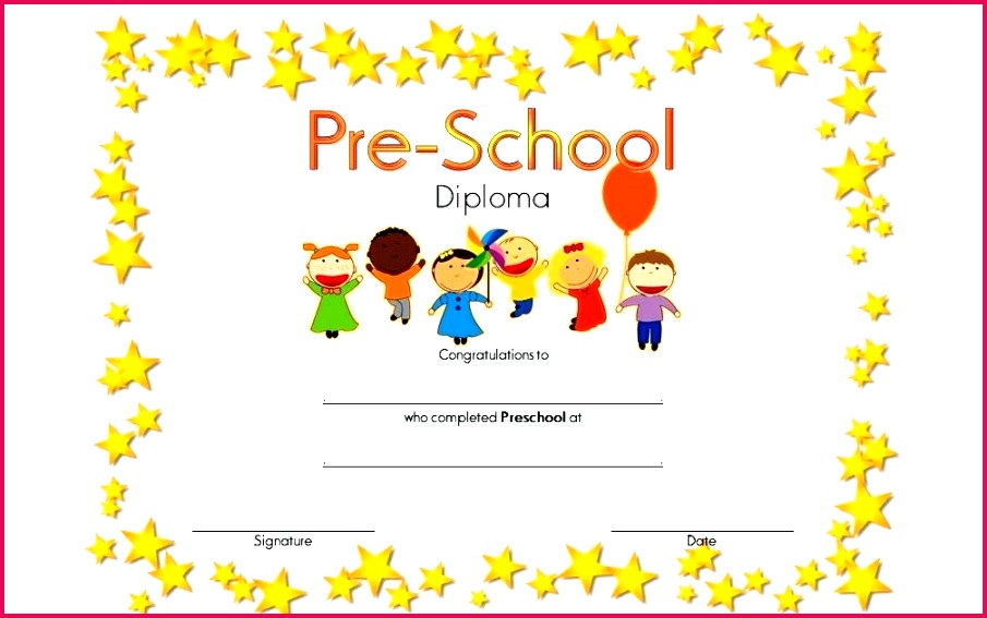 graduation certificate template word preschool diploma templates printable free