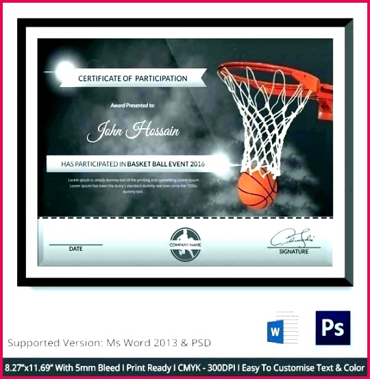 sports award certificate template rd format free basketball templates word charming printable for flyers net