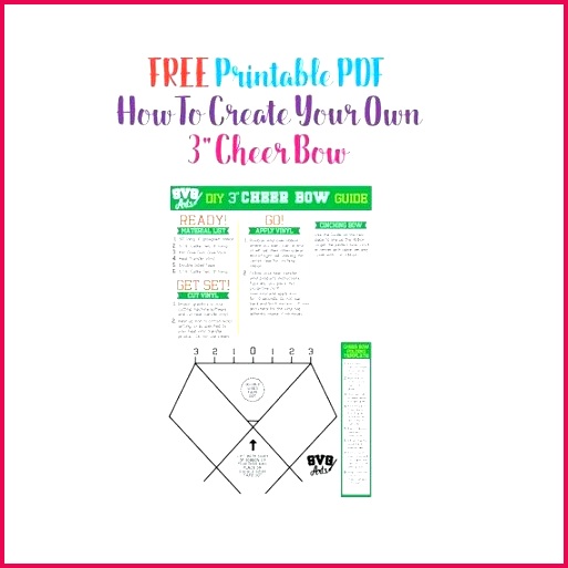 bow template printable cheer mat tiger stripes for