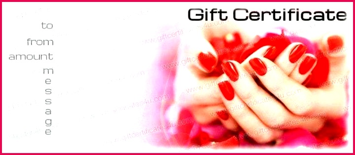 manicure and pedicure t certificate template nail salon ideas certifica