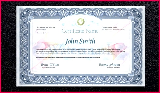 Psd Print Certificate Template Free Download