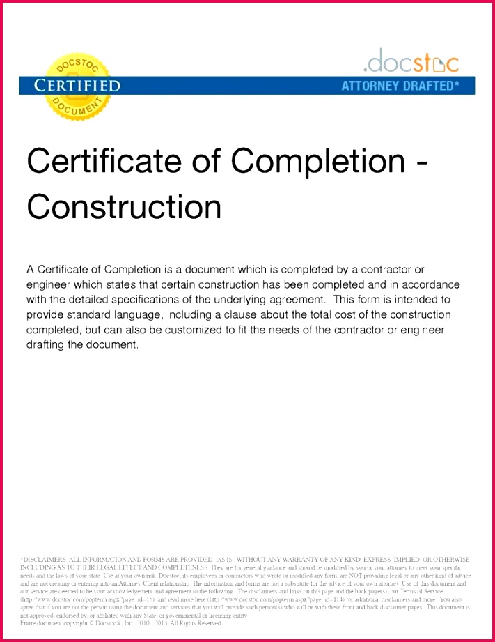 contractor pletion certificate sample best of construction pletion inspiration large size acceptance and project template laraexpolicenciaslatamco ndash