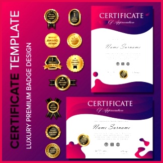 pngtree modern purple certificate background template image