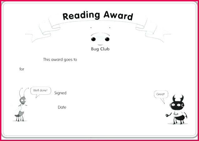 reading certificate template for free childrens page 1 child graduation