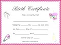 3 Reborn Birth Certificate Free Template