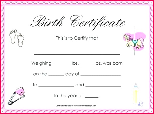 girl birth certificate template free word format blank synonymen