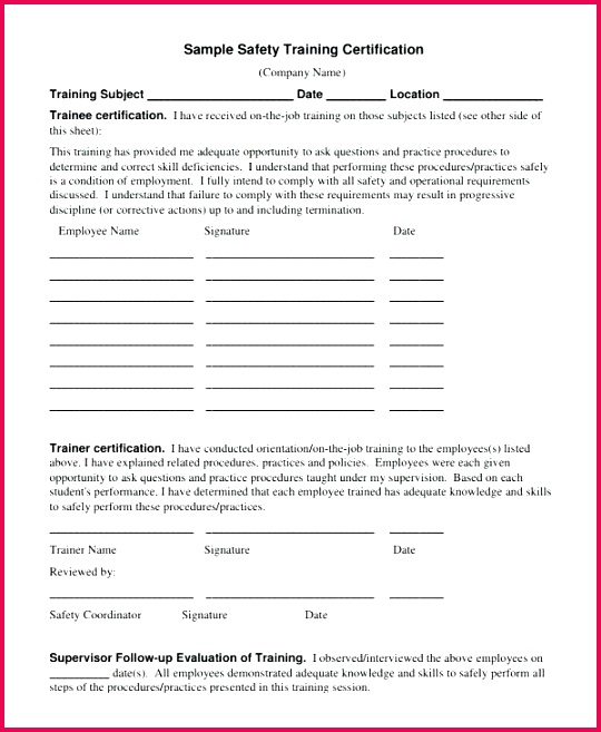 certificate template safety certificate template 9 free word document s safety training manual template safety training documentation template