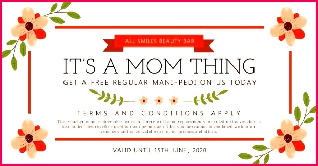 mothers day beauty salon t certificate template a customize coupon book blank