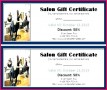 3 Salon Gift Certificate Templates for Word