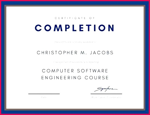 course pletion certificate templates blue simple training samples of template format cou