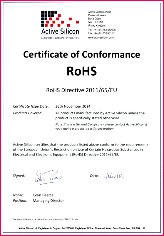 printable conformance certificate ec of conformity template sample