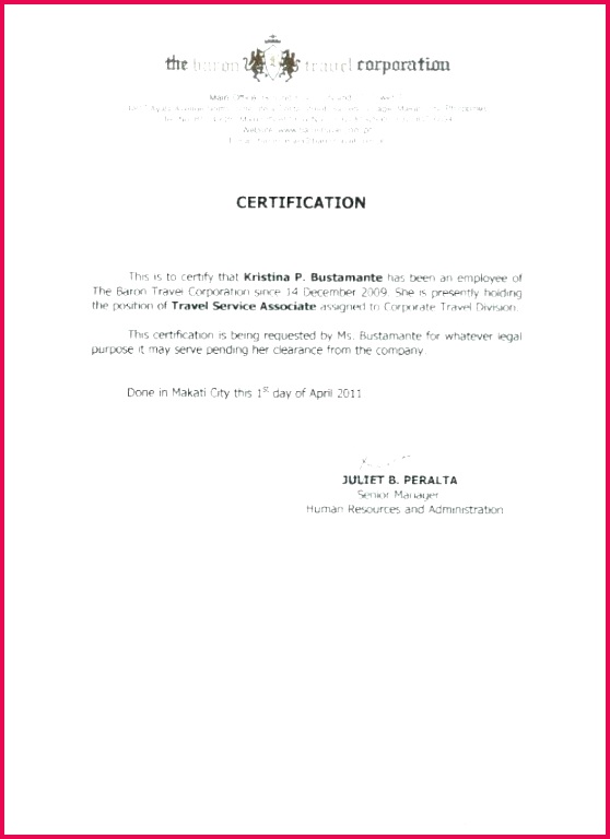 certification of employment sample certificate format nurse copy request letter for teachers cer certificate of employment sample