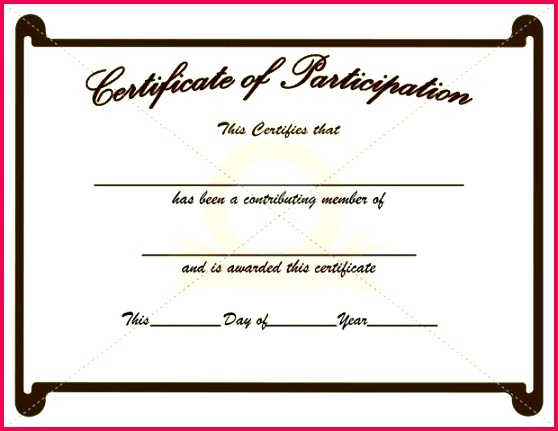 sample certificate participation workshop new of template for in