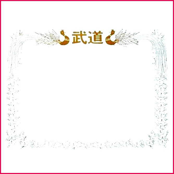 blank martial arts certificates certificate templates free