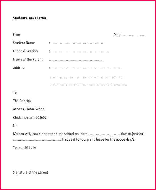 school leave letter template leaving certificate sample