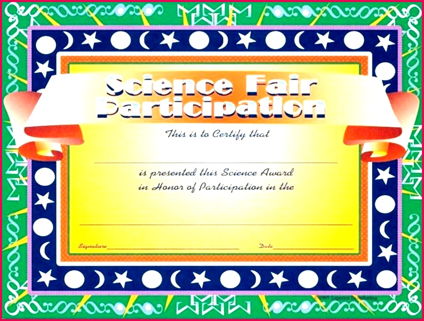 science fair certificate template award printable certificates participation basketball images of