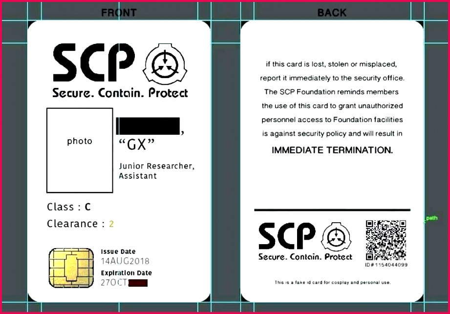 service dog id card template free certificate access security guard