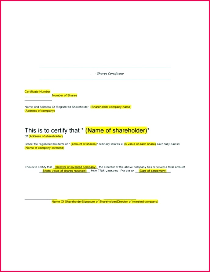 new sample stock certificate template shares co blank share certificates monster help for printing