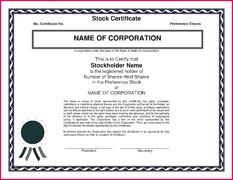 corporate secretary certificate template pany share uk best stock word lovely bond free business award templates