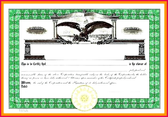corporate stock share certificate template south african pany corporation free idea