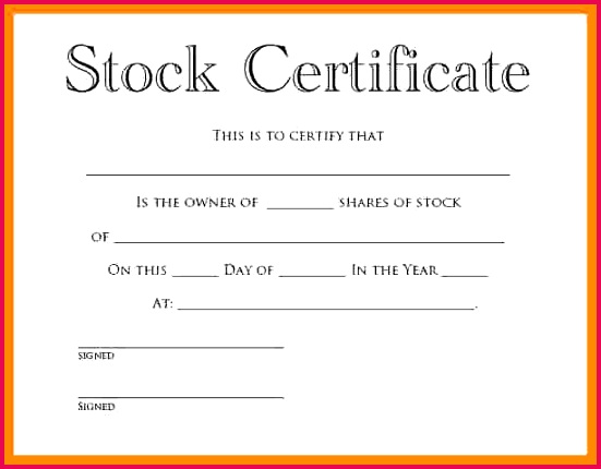 free share certificate template word free stock certificate template editable