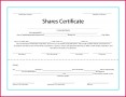 5 Shareholders Certificate Template south Africa