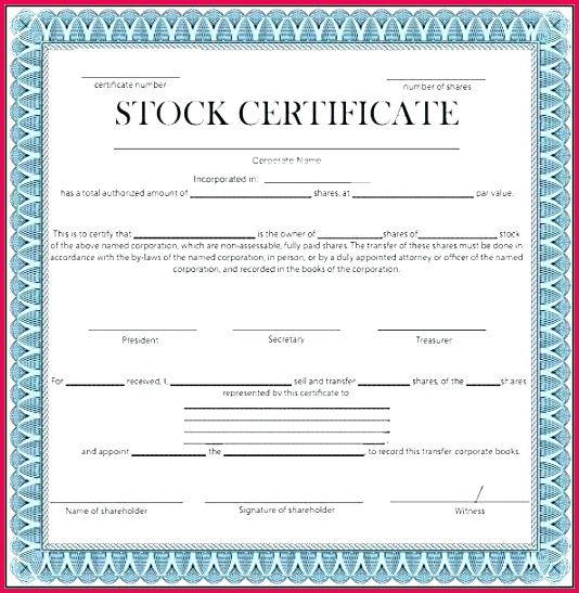 share certificate template shareholder printable free uk