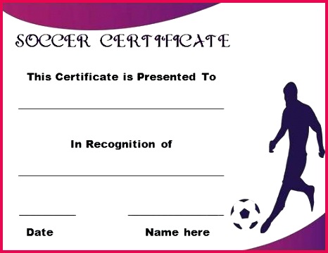 Award Template Free Certificate A Size Blank Soccer Participation 466359 soccer award certificate templates free to print powerpoint template 9