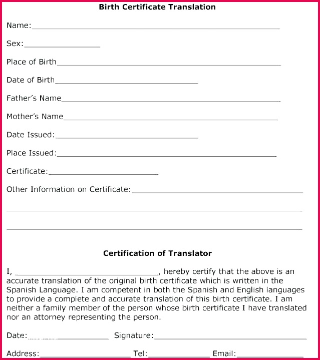 Marriage Certificate Translation Template Birth Mexican Pdf 639719 template birth certificate translation english to spanish pleasant best s birth certificate translation template divorce from spanish