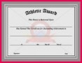 7 Sports Award Certificate Template Word