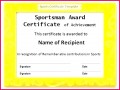 6 Sports Day Certificate Samples