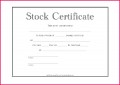 5 Stock Certificate Template .doc