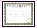 4 Stock Certificate Template with Eagle