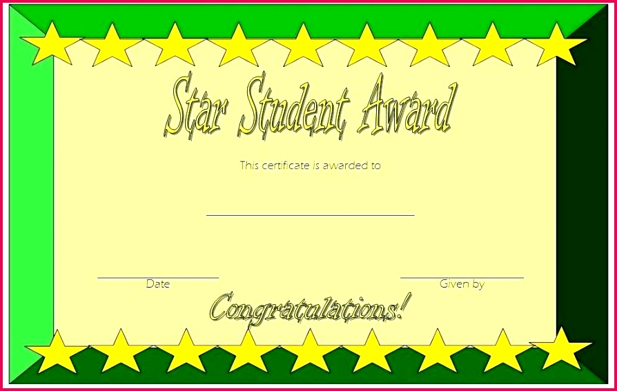 star student certificate templates super award printable shining of the week template