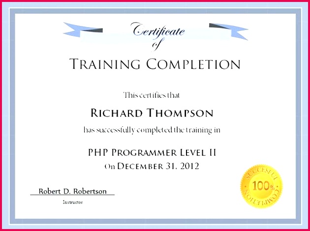 free printable certificates of training awards templates certificate pletion sunday school template