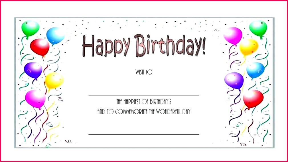 birthday t certificate 4 happy voucher template free word