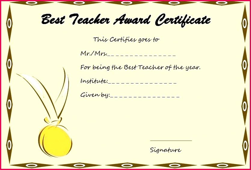 teacher appreciation certificate template teacher certificate template fake tefl certificate template