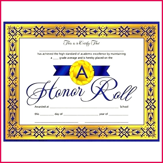 Teacher Awards Honor Student Roll Certificate Templates Best School High Template Literals Html