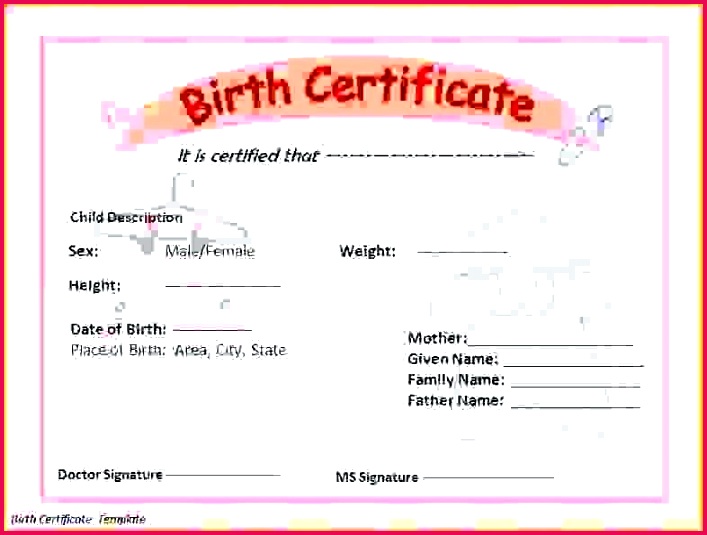 birth certificate template word free puppy microsoft