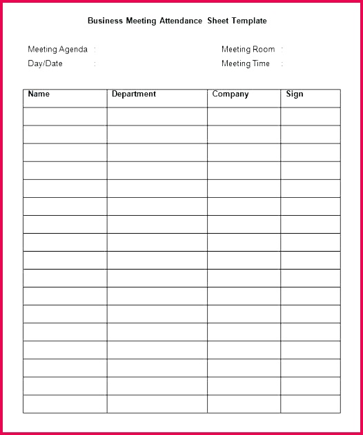 sign in sheet templates free word excel documents premium meeting attendance template board it toolbox minutes sample at