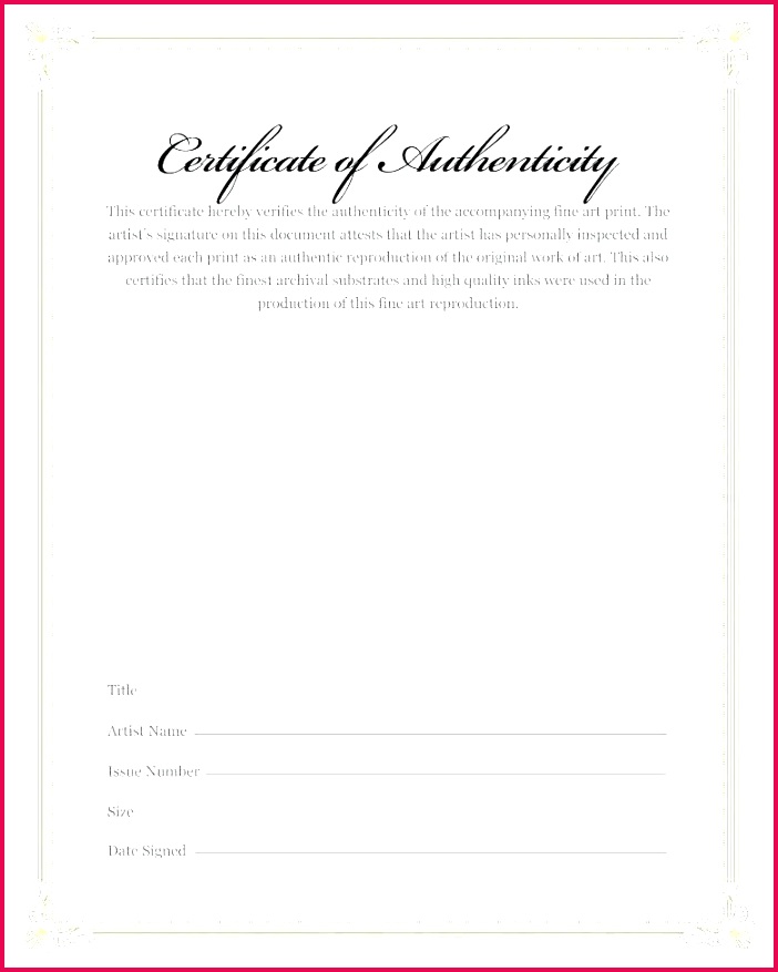 best of photography certificate authenticity ate free signature art print artist template cer