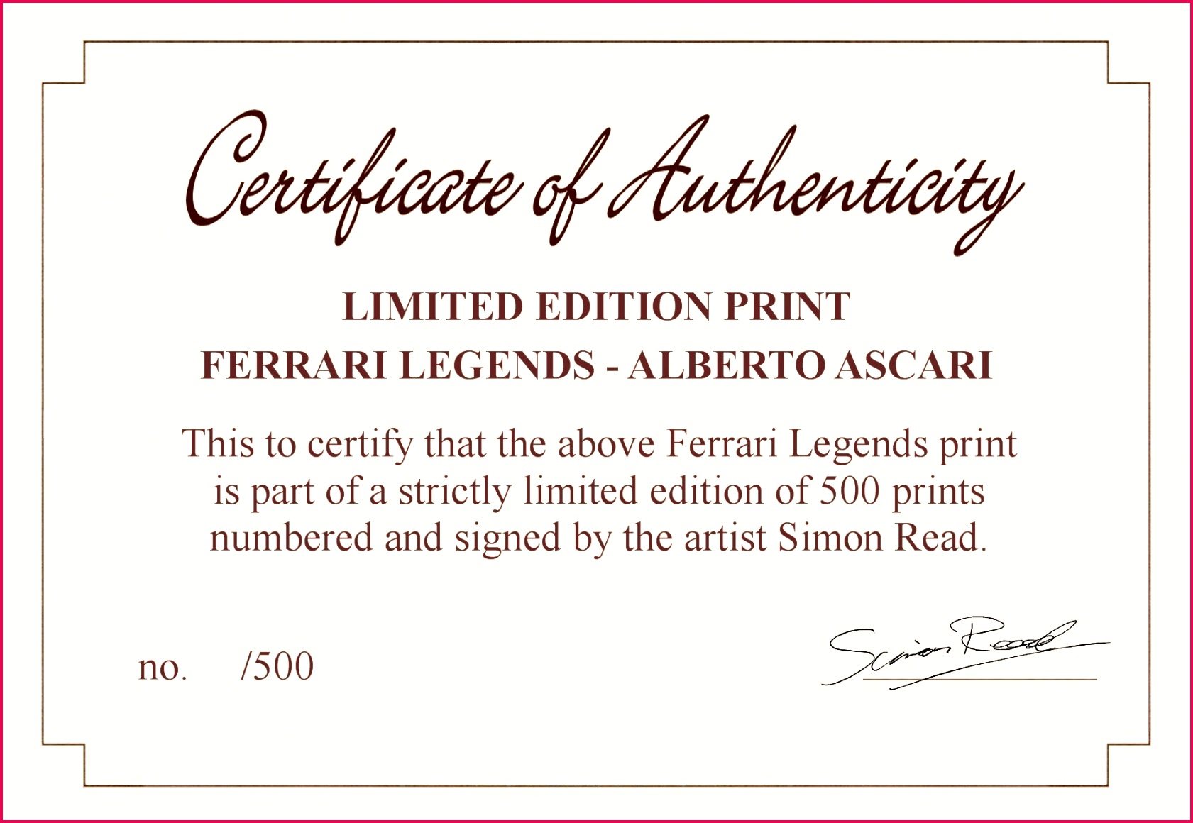 Certificate Authenticity Template Fresh Graphy Certificate Authenticity Template