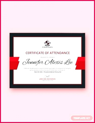 free attendance certificate for college student template certificates students to print